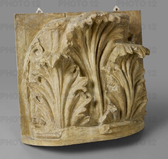 Cast of acanthus leaves and cauliculi of Corinthian capital, late 18th century-early 19th century. Creator: Unknown.