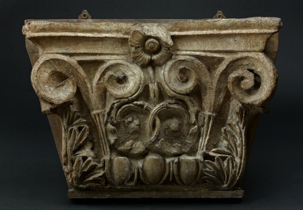 Architectural cast: Corinthian pilaster capital. Creator: Unknown.