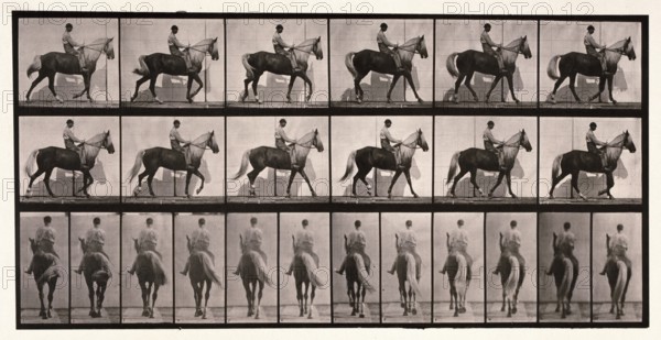 Walking, 1872-1885.  Creator: Eadweard J Muybridge.
