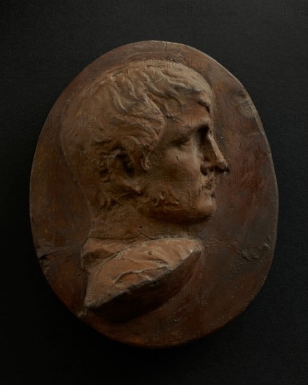 Cast of head of lightly-bearded Roman with right shoulder forward. Creator: Unknown.