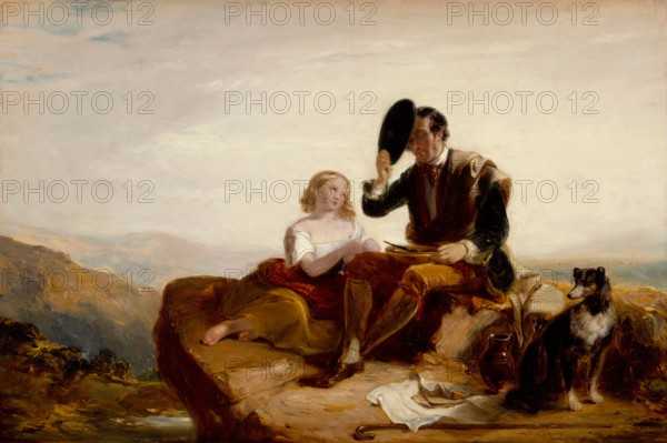 The Shepherd's Grace, 1835. Creator: William Allan.