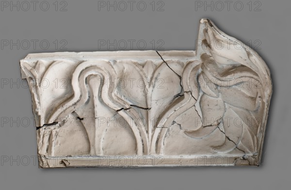 Cast of corner of outer moulding around coffer...from the Temple of Mars..., late 18th century. Creator: Unknown.
