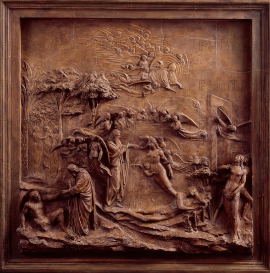 Creation of Adam and Eve, the Fall and the Expulsion from Paradise, (1425-1452), late 18th century. Creator: Unknown.