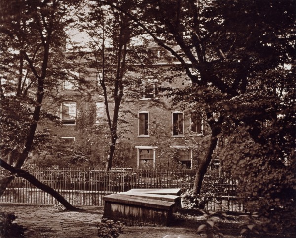 Churchyard of St. Laurence Pountney, c1879. Creator: Henry Dixon & Son.