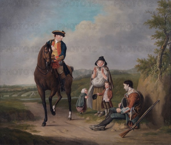 The Marquis of Granby relieving a sick Soldier, after 1765. Creator: Edward Penny.