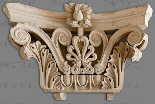 Cast of a Corinthian pilaster capital, (19th century?). Creator: Unknown.