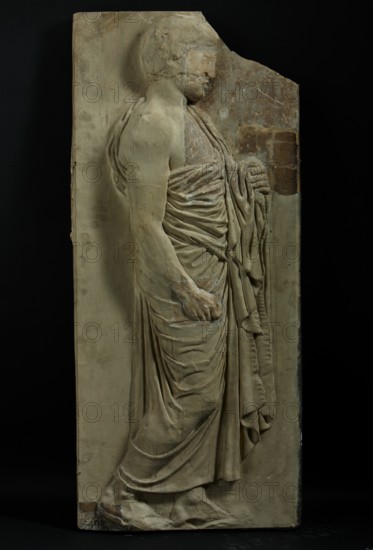 Cast of marshal from East frieze of Parthenon (figure 48 of Slab VI), 19th century. Creator: Unknown.