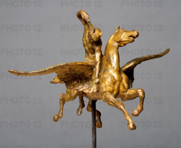 Sketch model of Perseus and Pegasus for the painting 'Perseus and Andromeda', c1890. Creator: Frederic Leighton.