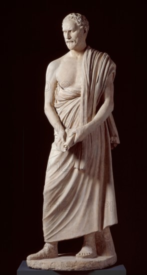 Demosthenes: cast of a Roman version of a lost Greek original, c295 BC-285 BC. Creator: Unknown.