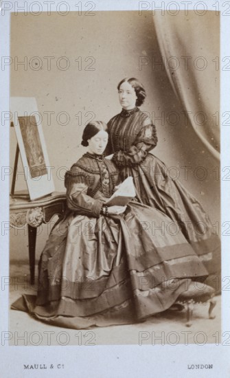 The Misses Mutrie, 1866 or after.  Creator: Maull & Co.