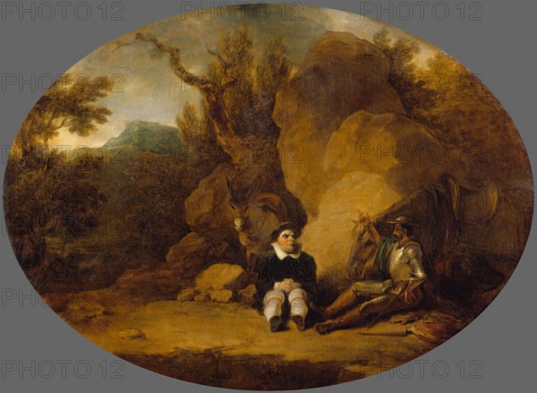 Don Quixote and Sancho Panza, 1793. Creator: Robert Smirke.