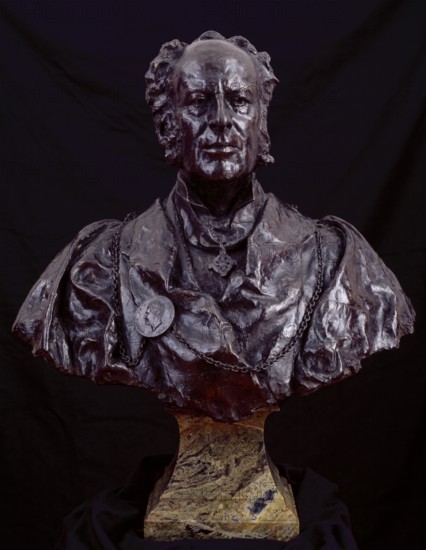 Bust of Sir John Everett Millais, Bt, P.R.A., 1896. Creator: Edward Onslow Ford.