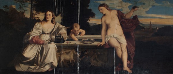 Sacred and Profane Love, (1514), c1812. Creator: Andrew Geddes.