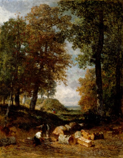 The Woodcutters, late 1840s. Creator: Constant Troyon.