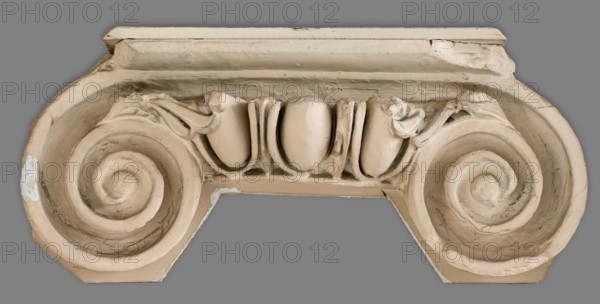 Cast of one side of an ionic column capital, 19th century. Creator: Unknown.
