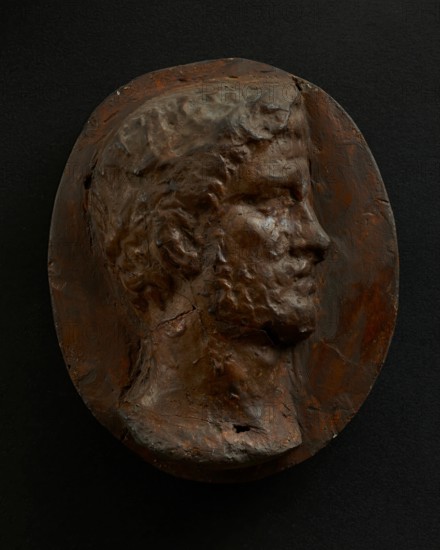 Cast of head of bearded Roman. Creator: Unknown.