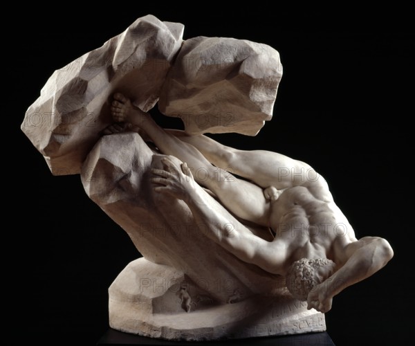 The Falling Titan, 1786. Creator: Thomas Banks.