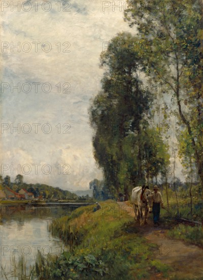 The Banks of the River Loing, 1903. Creator: Sir Ernest Albert Waterlow.