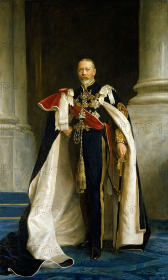 Portrait of King George V, 1928. Creator: Arthur Stockdale Cope.