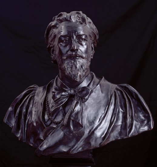 Bust of Frederic, Lord Leighton, P.R.A., 1892. Creator: Thomas Brock.