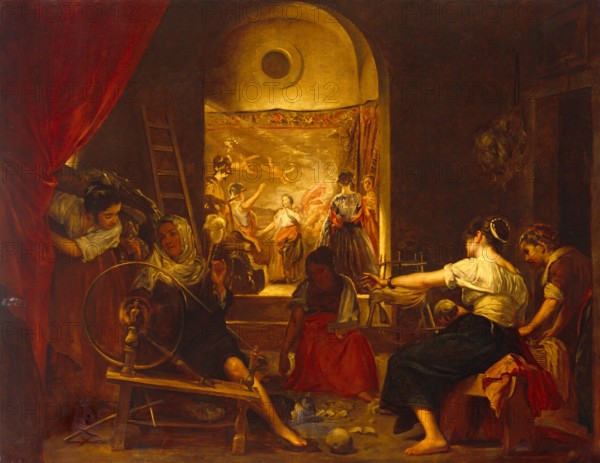 Las Hilanderas, (c1644-1658), c1857. Creator: Edwin Long.