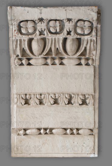 Cast of section of archivolt of central passageway of the Arch of Septimius Severus, late 18th. Creator: Unknown.