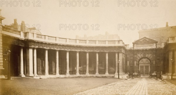 Burlington House, Piccadilly: gateway & east colonnade., c1860s. Creator: Stephen Ayling.