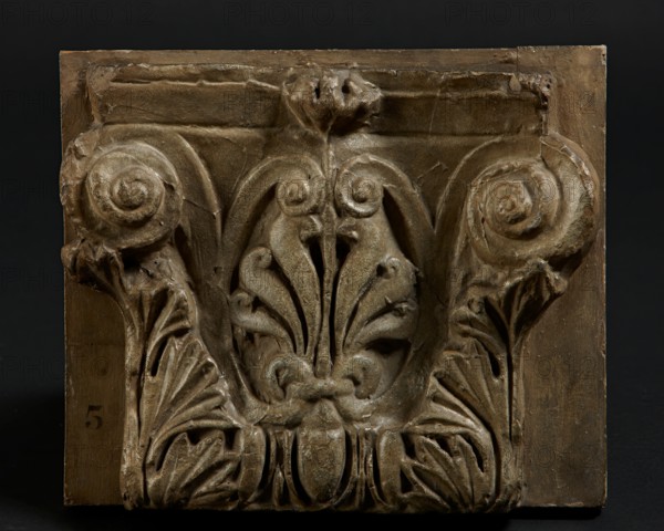 Architectural cast: Corinthian pilaster capital. Creator: Unknown.