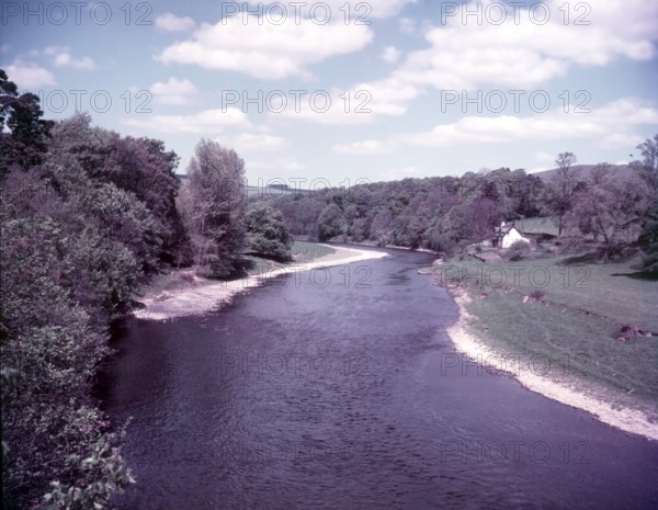 River Tweed near Melrose, The Borders, Scotland, c1955.  Creator: Arthur Charles Kirby Ware.