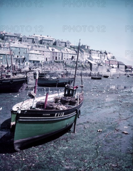 Mevagissey harbour, Cornwall, c1955. Creator: Arthur Charles Kirby Ware.