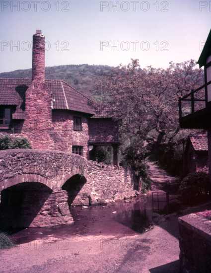 Pack-horse bridge, Allerford, Somerset, c1950s. Creator: Arthur Charles Kirby Ware.