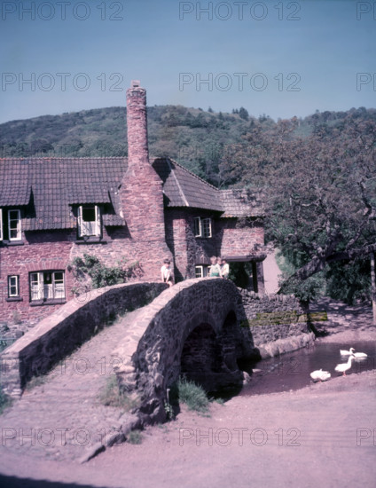 Pack-horse bridge, Allerford, Somerset, c1950s. Creator: Arthur Charles Kirby Ware.