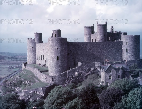 Harlech Castle, Wales, c1955.  Creator: Arthur Charles Kirby Ware.