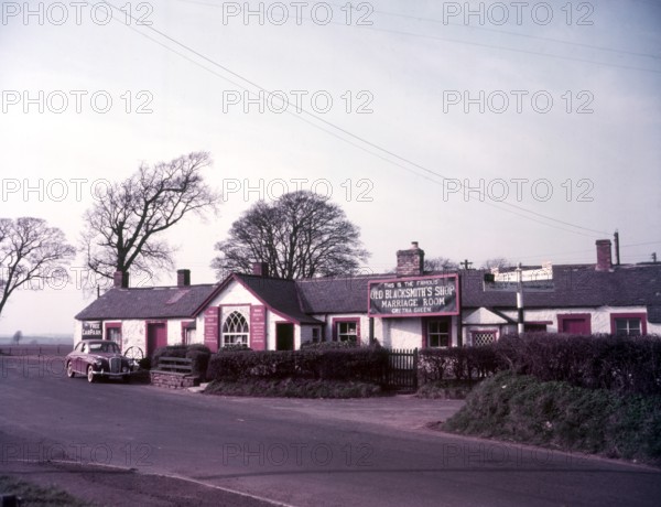 The Old Blacksmith's Shop Marriage Room, Gretna, Dumfries and Galloway, Scotland, 1960s.  Creator: Arthur Charles Kirby Ware.