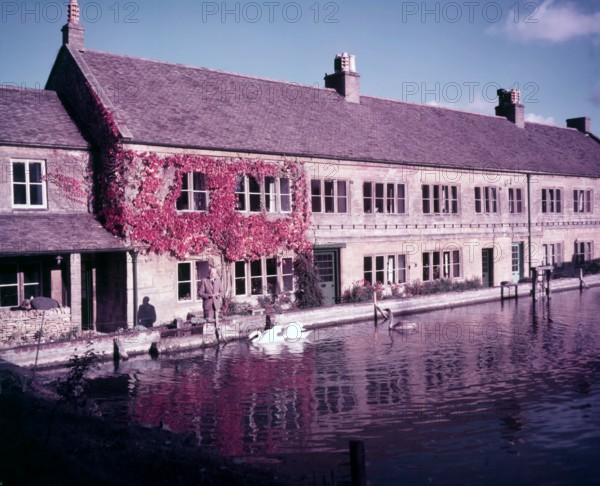 Old mill and cottages at Blockley, Gloucestershire, c1955. Creator: Arthur Charles Kirby Ware.