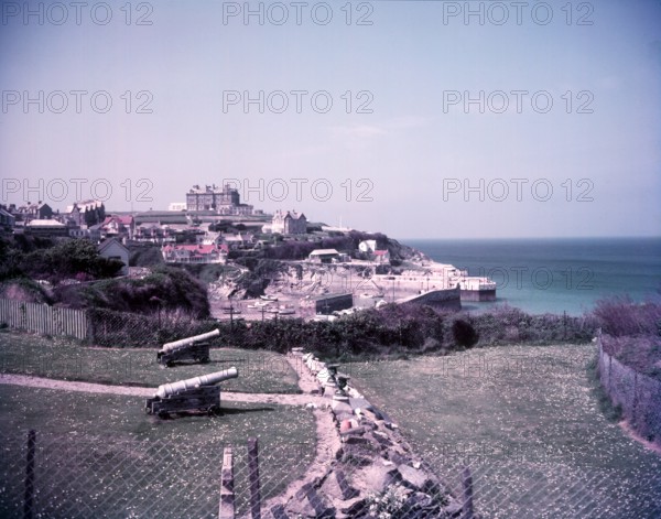 View towards the harbour, Newquay, Cornwall, c1955. Creator: Arthur Charles Kirby Ware.