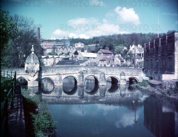 Town Bridge, Bradford-on-Avon, Wiltshire, c1955.  Creator: Arthur Charles Kirby Ware.