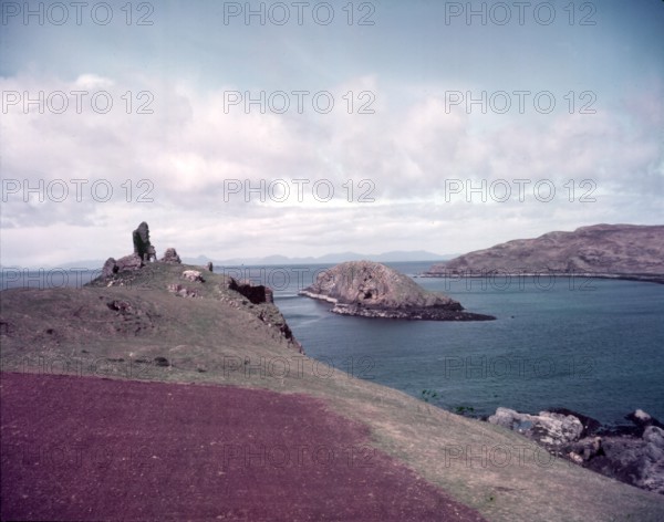 Duntulm Castle and Tulm Island, Isle of Skye, Scotland, c1955. Creator: Arthur Charles Kirby Ware.