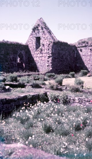 Ruins of nunnery, Isle of Iona, Scotland, c1955.  Creator: Arthur Charles Kirby Ware.