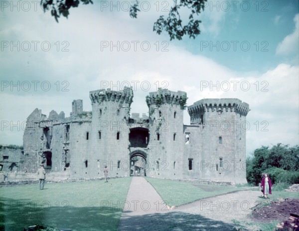 Raglan Castle, Monmouthshire, c1955. Creator: Arthur Charles Kirby Ware.