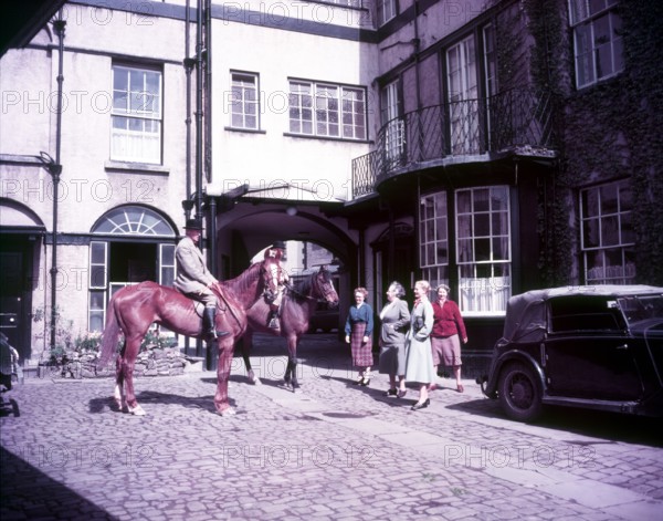 Yard of the Beaufort Arms Hotel, Monmouth, c1955.  Creator: Arthur Charles Kirby Ware.