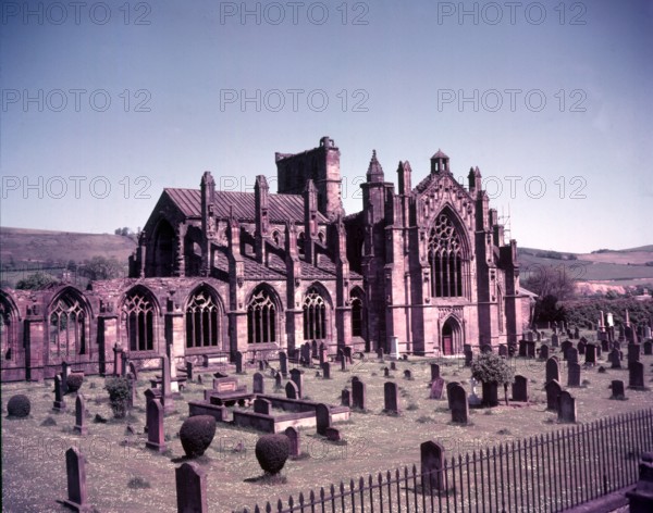 Melrose Abbey, Scotland, c1955. Creator: Arthur Charles Kirby Ware.
