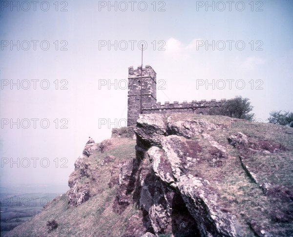 Brent Tor Church, Dartmoor, Devon, c1955. Creator: Arthur Charles Kirby Ware.
