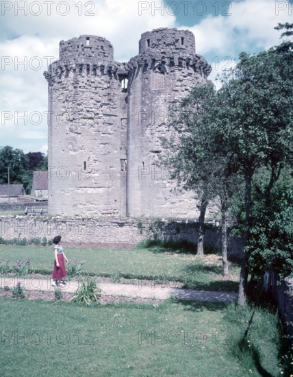Nunney Castle, Somerset, c1955. Creator: Arthur Charles Kirby Ware.