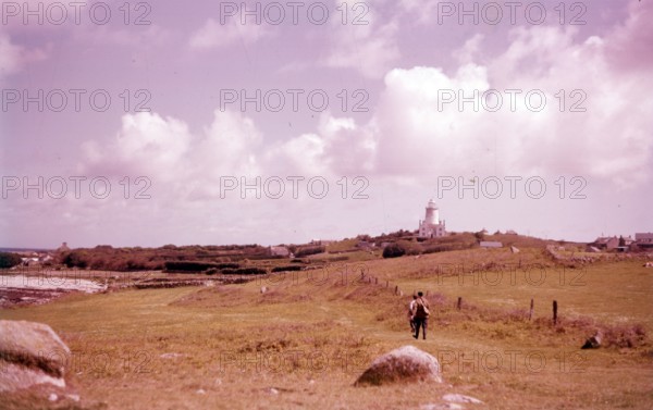 Disused lighthouse, St Agnes, Isles of Scilly, c1955. Creator: Arthur Charles Kirby Ware.