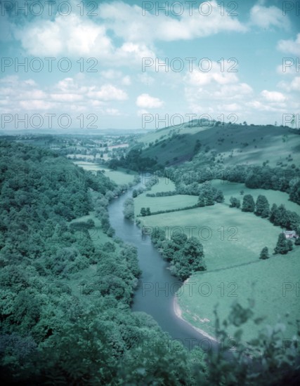 River Wye from Symonds Yat Rock, near Chepstow, Wye Valley, c1955. Creator: Arthur Charles Kirby Ware.
