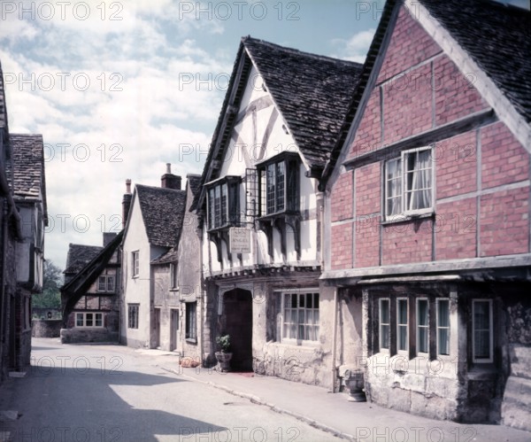 Sign of the Angel guest house, Lacock, Wiltshire, c1955.  Creator: Arthur Charles Kirby Ware.