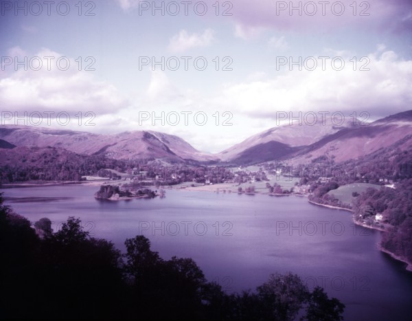 Grasmere and Fairfield, Helvellyn and Dollywagon Pike, Lake District, c1955.  Creator: Arthur Charles Kirby Ware.