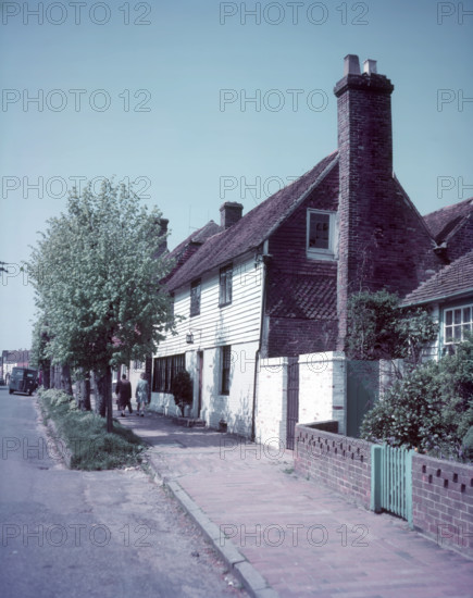 Old weatherboard house at Burwash, Sussex, c1955. Creator: Arthur Charles Kirby Ware.