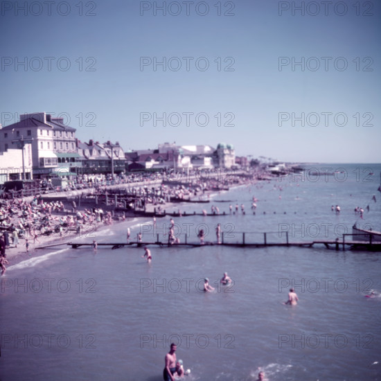 The beach at Bognor, Sussex, c1955. Creator: Arthur Charles Kirby Ware.